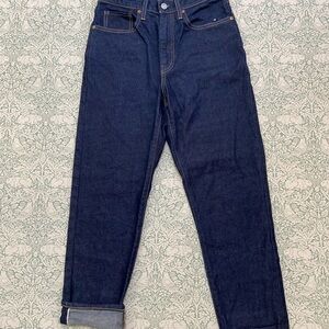 Levis Japanese Denim Selvedge High Rise Boyfriend Women's Jeans 27x26 MSRP $248!